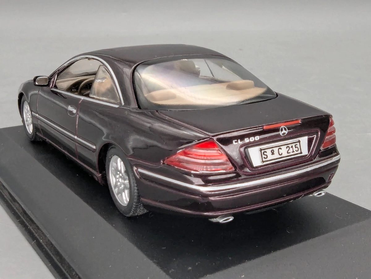 Modellautos 1:43 Minichamps Mercedes Benz CL 500 Dunkel-Violett/Rot Dealer OVP