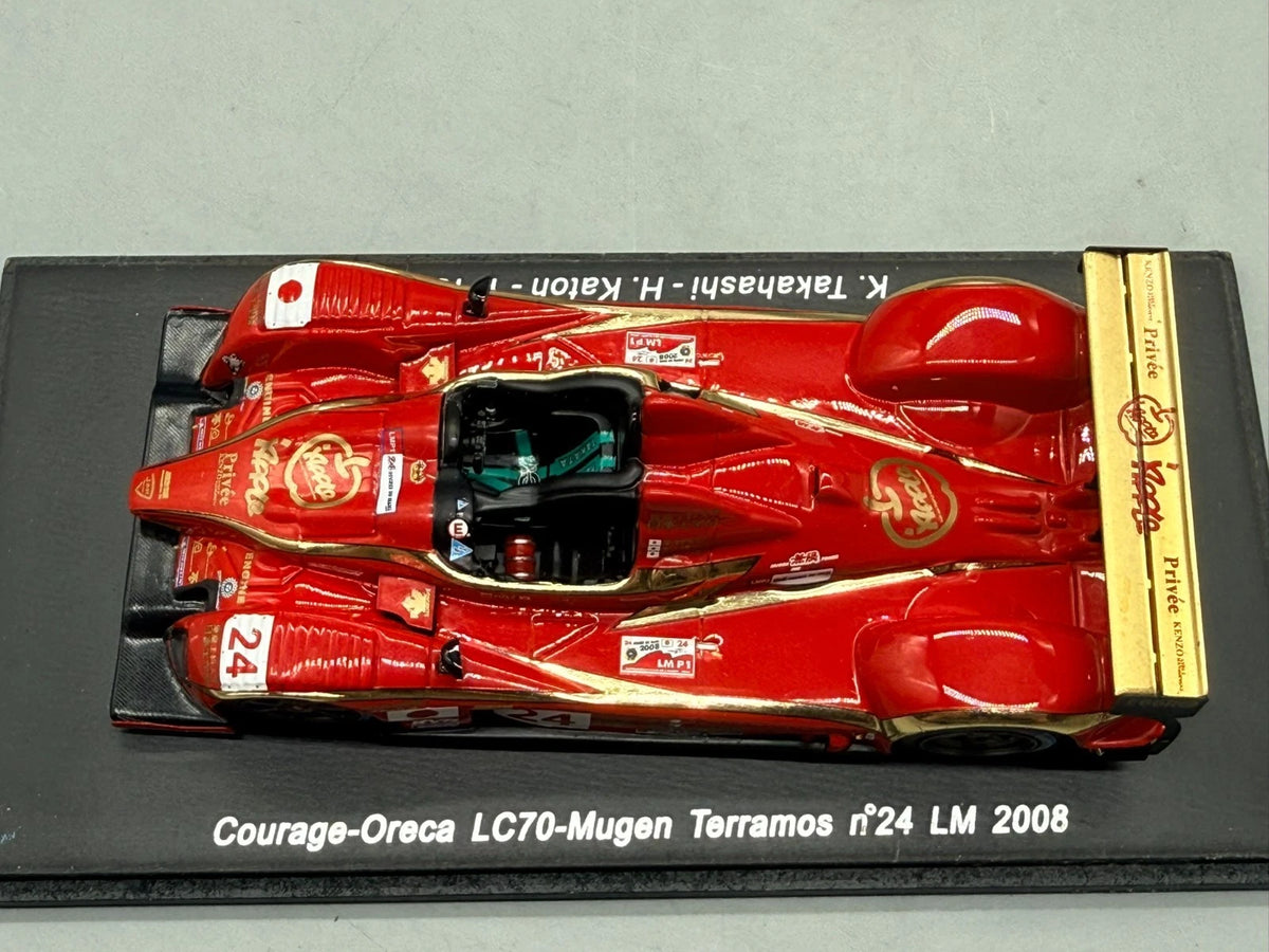 Modellautos 1:43 Spark Courage-Oreca LC70-Mugan Terramos #24 LM 2008 mit OVP