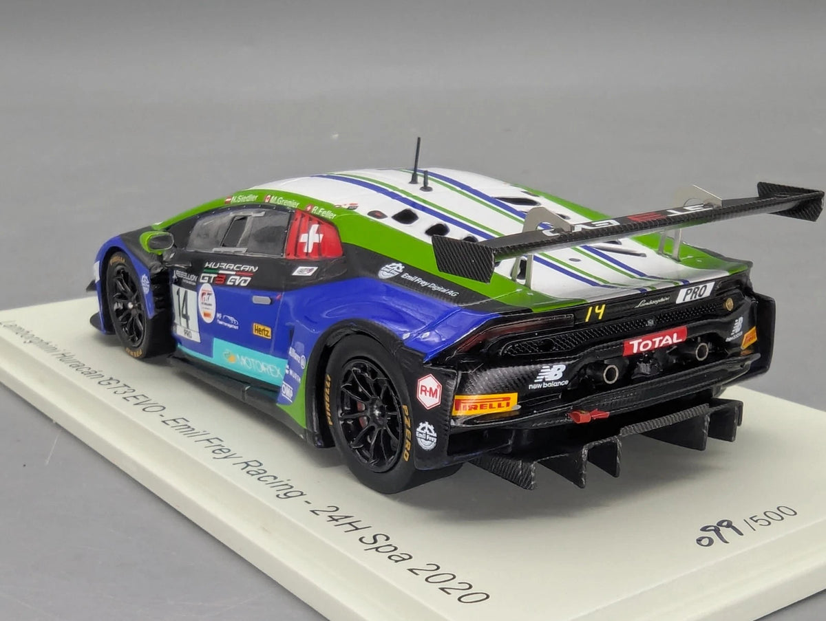 Modellautos 1:43 Spark SB382 Lamborghini Huracan GT3 EVO 24h Spa 2020 #14 OVP