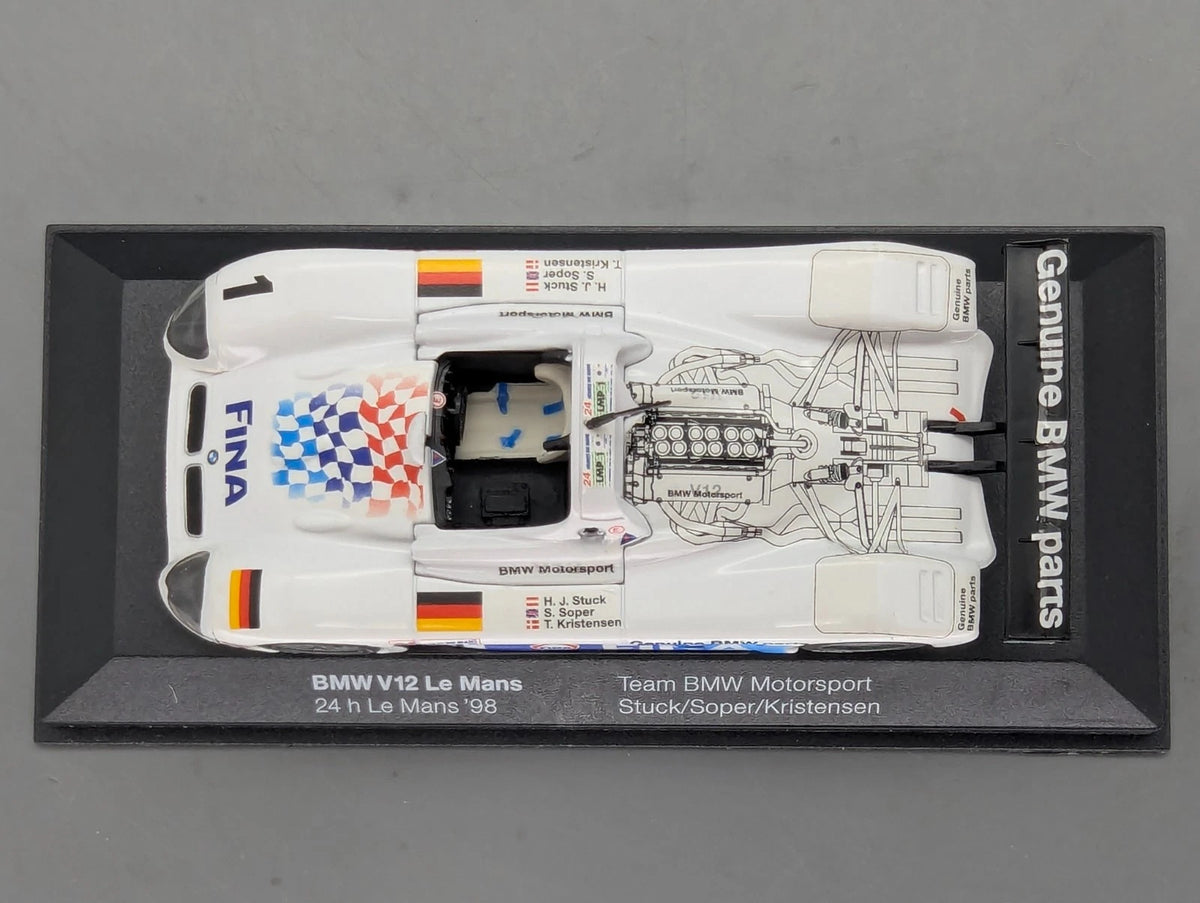 Modellautos 1:43 Minichamps BMW V12 Le Mans #1 Stuck/Soper/Kristensen Dealer OVP