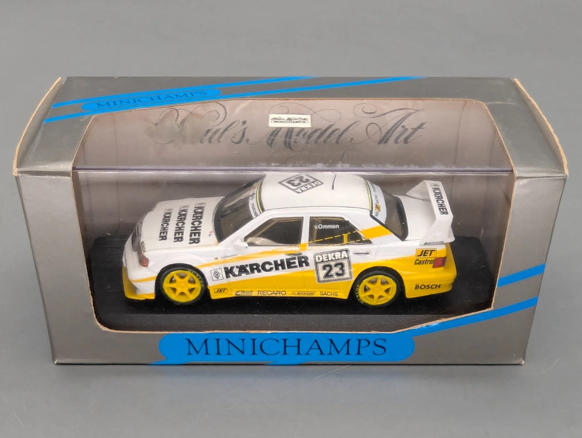 Modellautos 1:43 Minichamps Mercedes Benz 190 E Evo 2 Kärcher #23 v. Ommen OVP