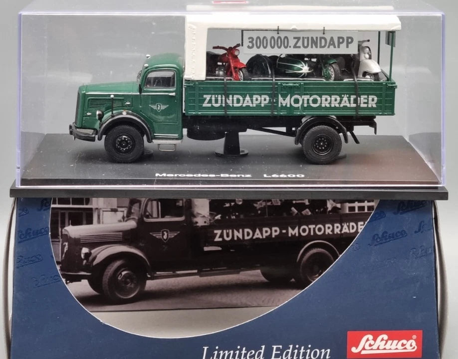 LKW Modelle 1:43 Schuco 03023 Mercedes-Benz L6600 300.000 Zündapp OVP