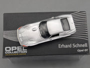 Modellautos 1:43 Ixo für Eaglemoss Opel Collection GT Erhard Schnell Vitrine