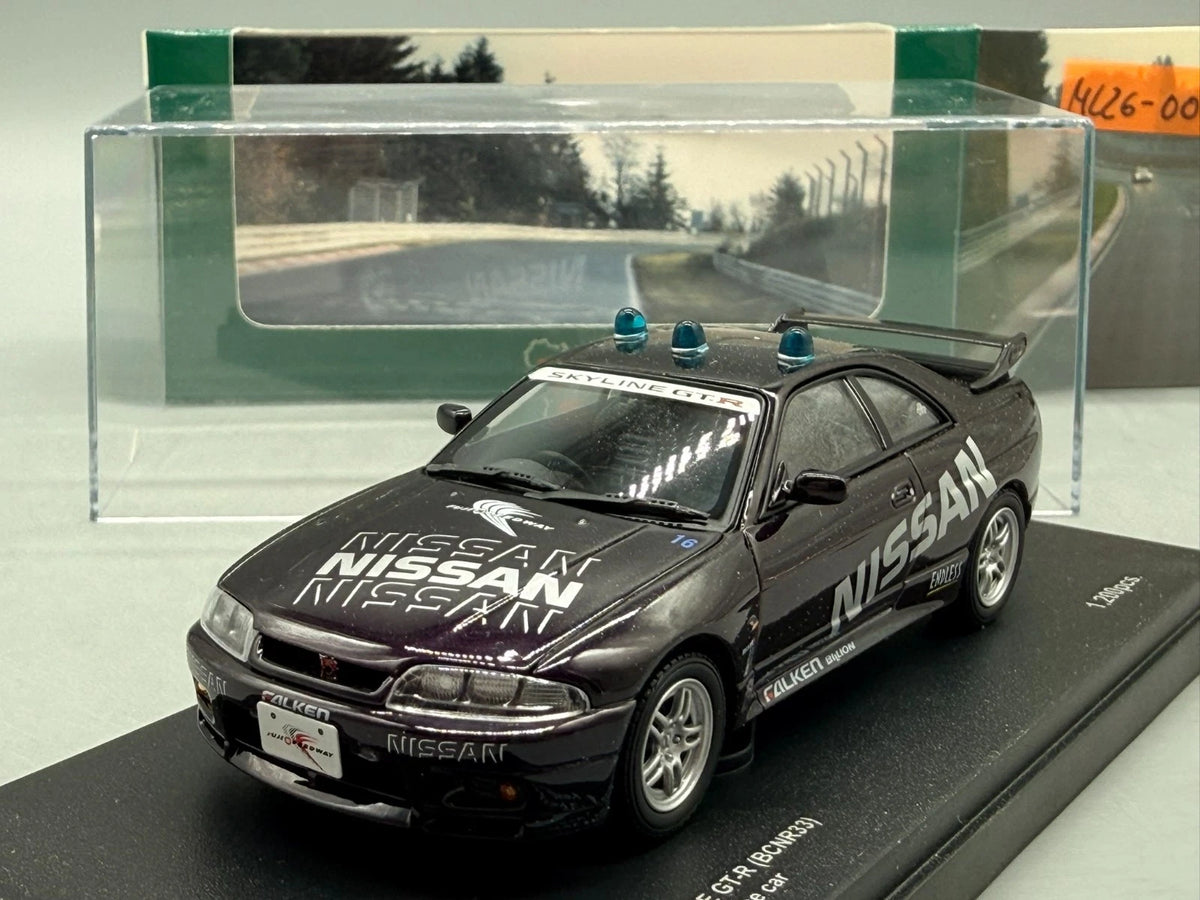 Modellautos 1:43 Kyosho Nissan Skyline GT-R (BCNR33) Fuji Speedway Pace Car +OVP