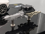 Eidolon Make Up 1:43 Lamborghini Aventador LP720-4 Roadster Engine Set Weiß OVP