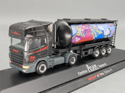 Lkw Modell 1:87 Herpa Edition 8 Scania Silo Sattelzug ASAM Transporte Vitrine