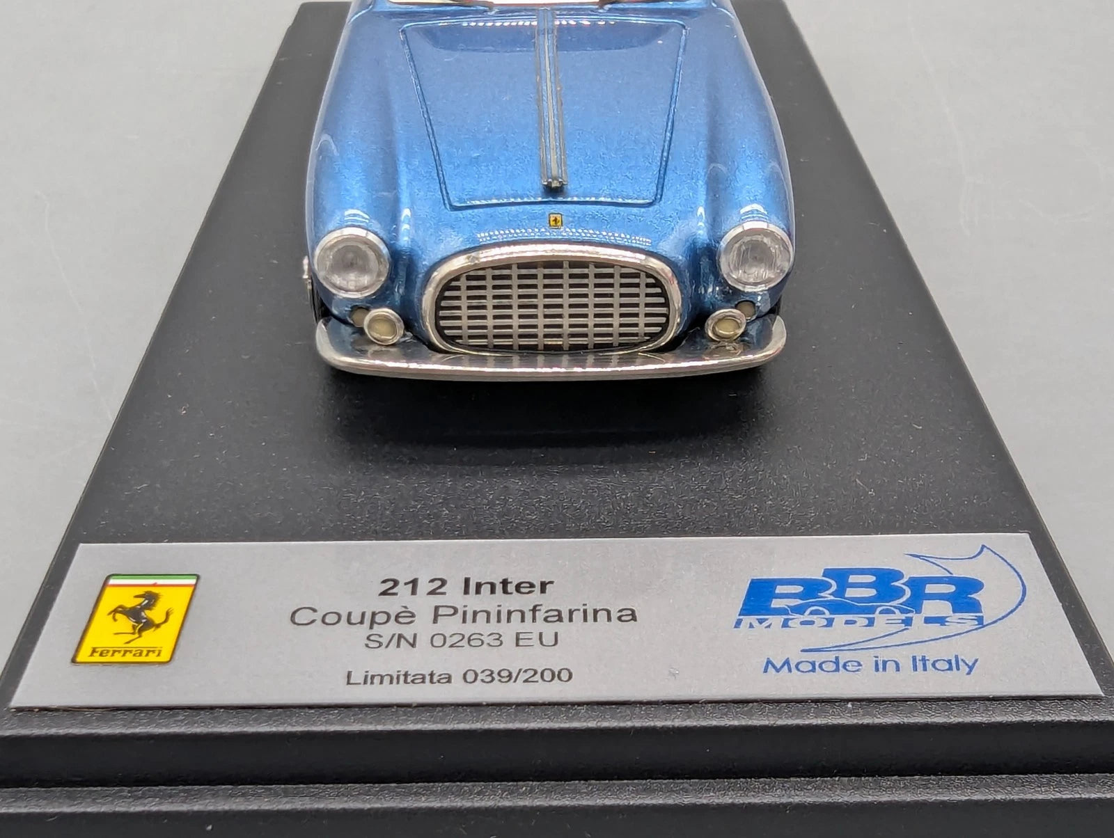 Modellautos 1:43 BBR Ferrari 212 Inter Pininfarina 1952 Blau Ltd 039/200 mit OVP