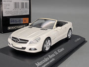 Modellautos 1:43 Minichamps Mercedes Benz SL Klasse 2008 R230 Diamantweiss OVP