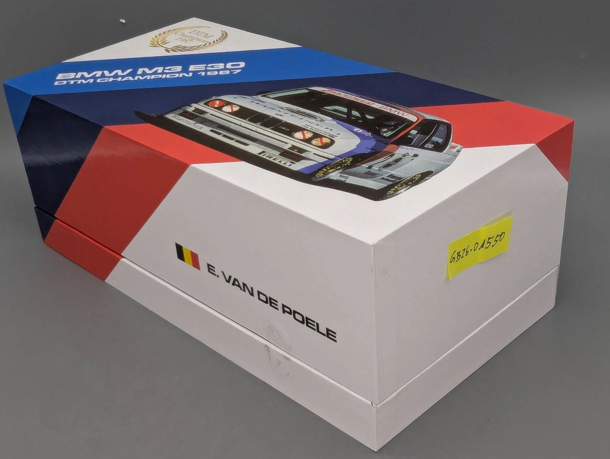 Modellautos 1:18 Werk83 BMW M3 E30 DTM Champion 1987 #2 E. van de Poele mit OVP