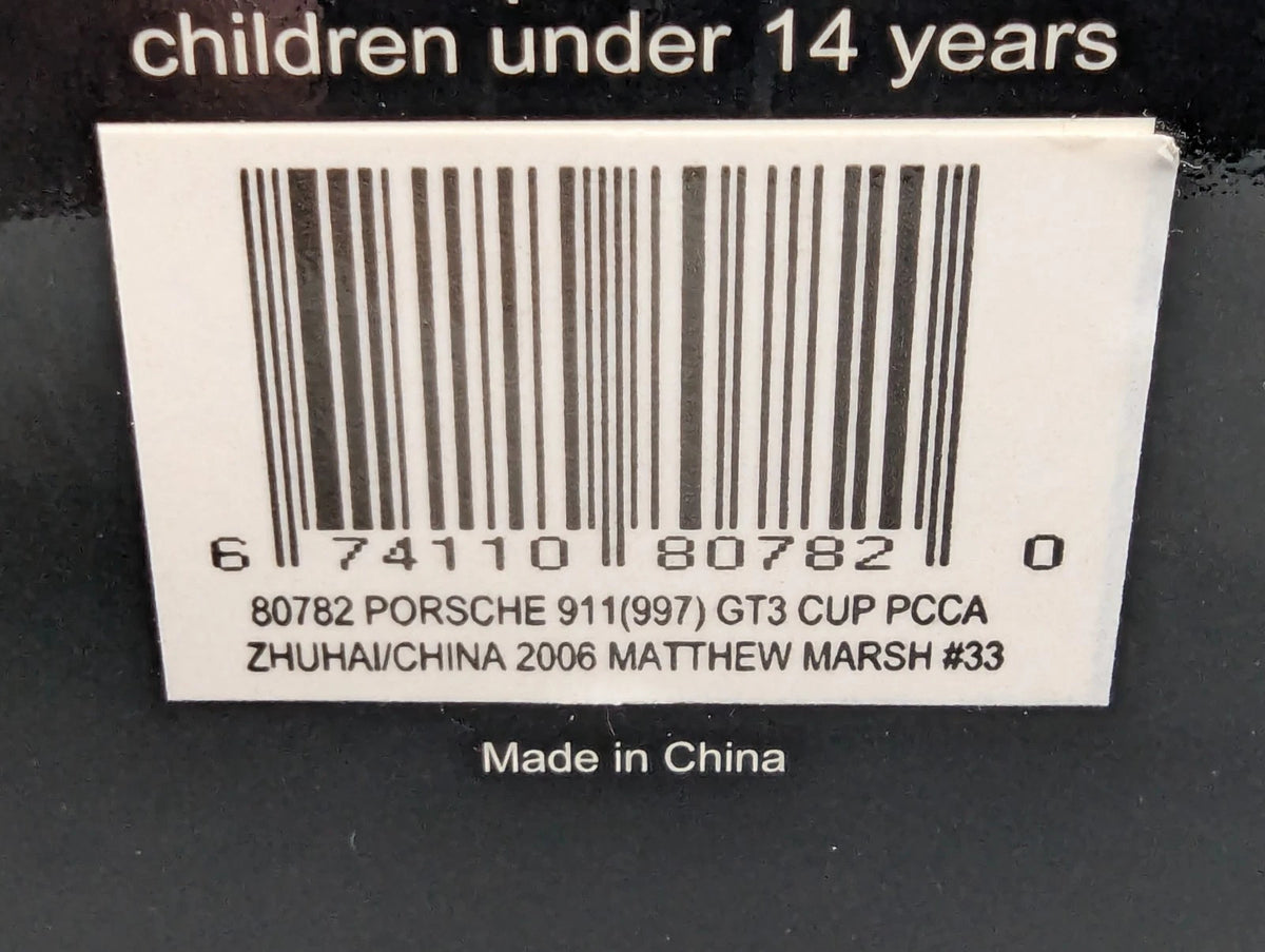 Modellautos 1:18 Autoart Porsche 911 (997) GT3 Cup PCCA China 2006 #68 mit OVP
