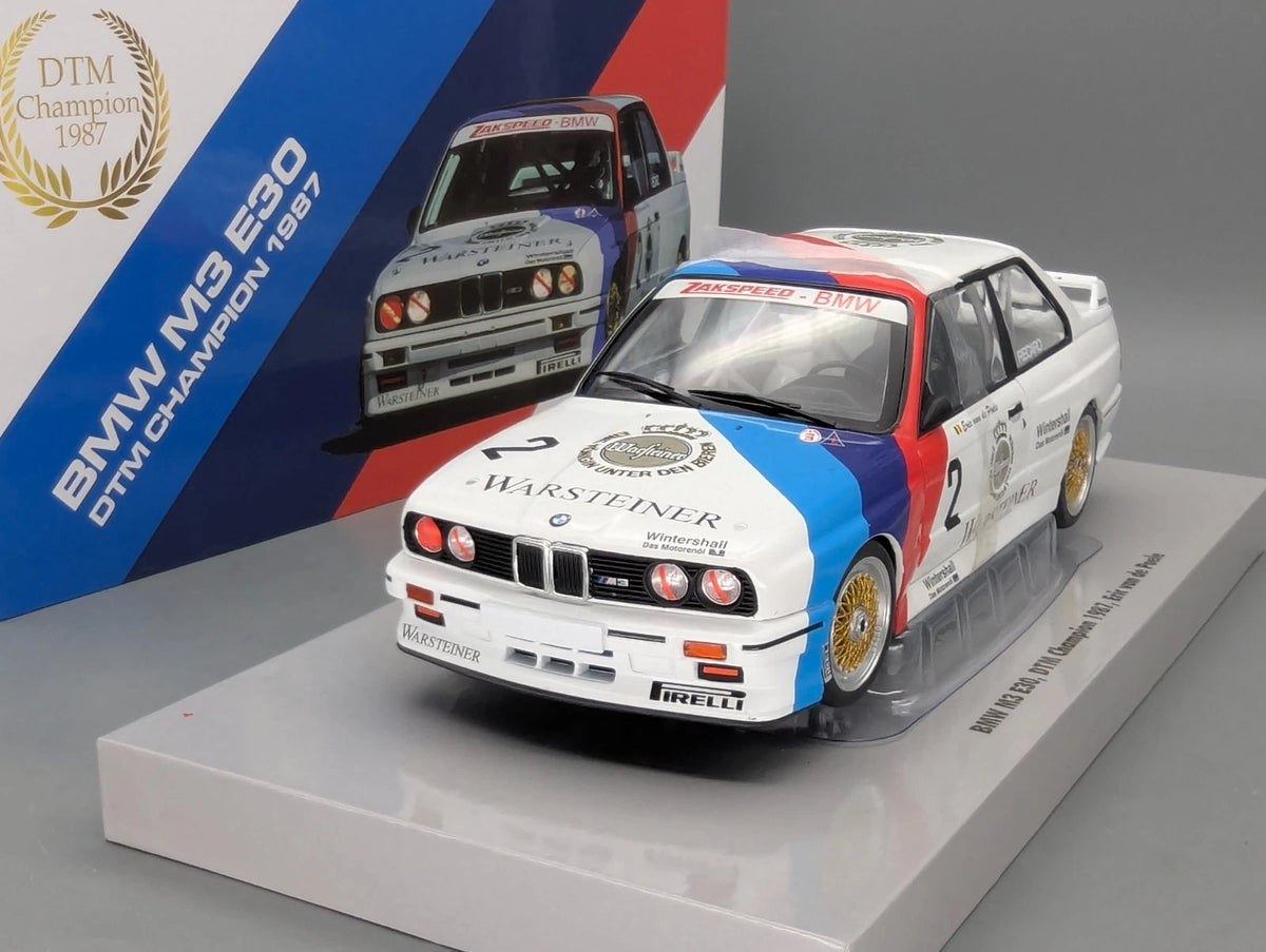 Modellautos 1:18 Werk83 BMW M3 E30 DTM Champion 1987 #2 E. van de Poele mit OVP