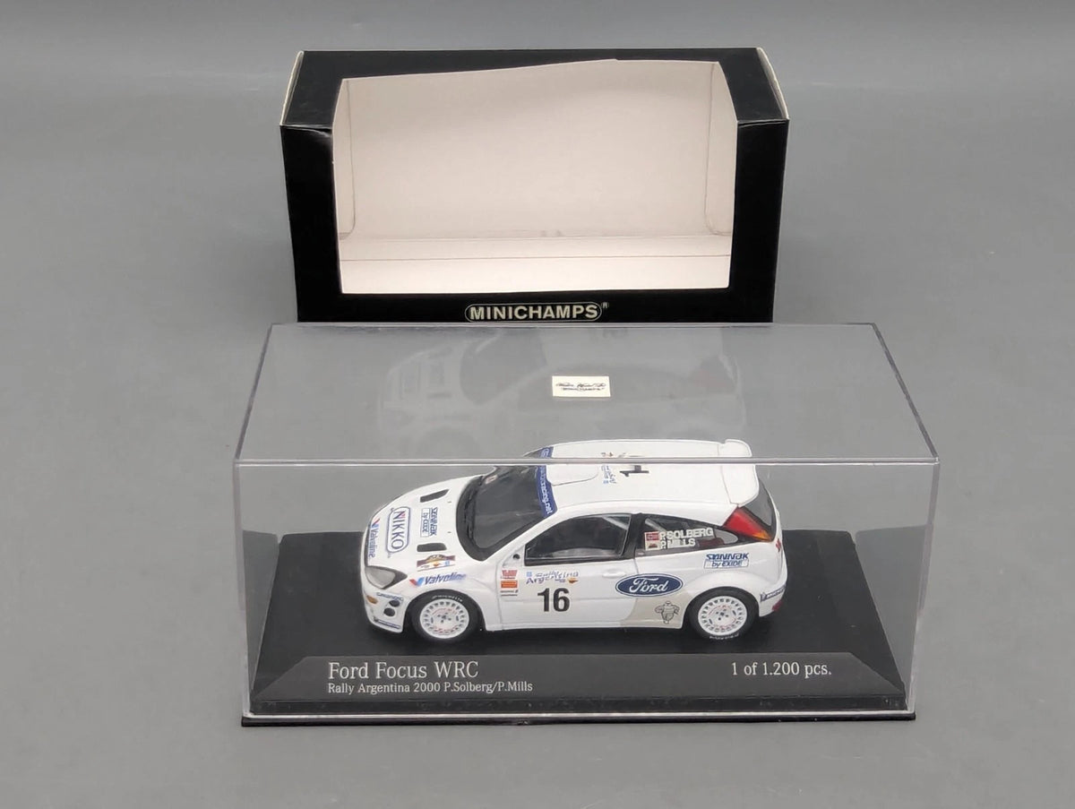 Modellautos 1:43 Minichamps Ford Focus WRC Rally Argentina 2000 #16 mit OVP