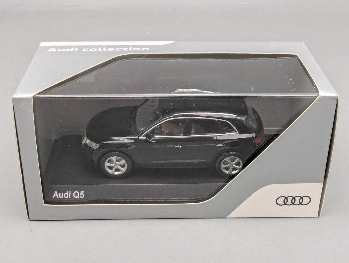 Modellautos 1:43 iScale Audi Q5 Mythosschwarz Schwarz Myth Black mit Dealer OVP
