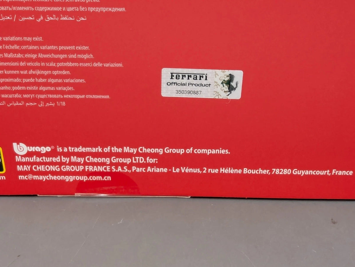 Modellautos 1:18 Bburago Ferrari SF24 Miami 2024 #16 C. Leclerc mit Vitrine OVP