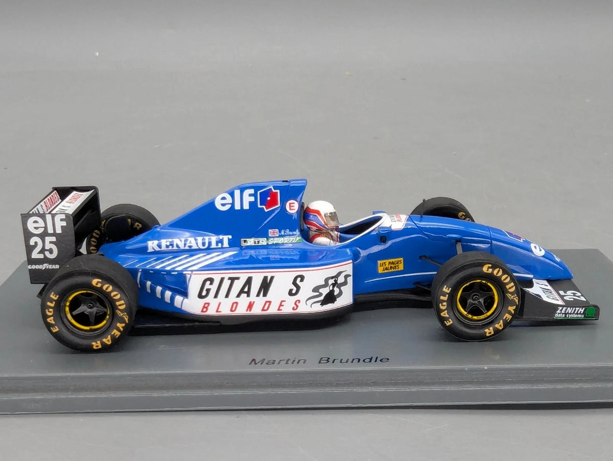 Modellautos 1:43 Spark S3977 Ligier JS39 South African GP 1993 #25 Vitrine