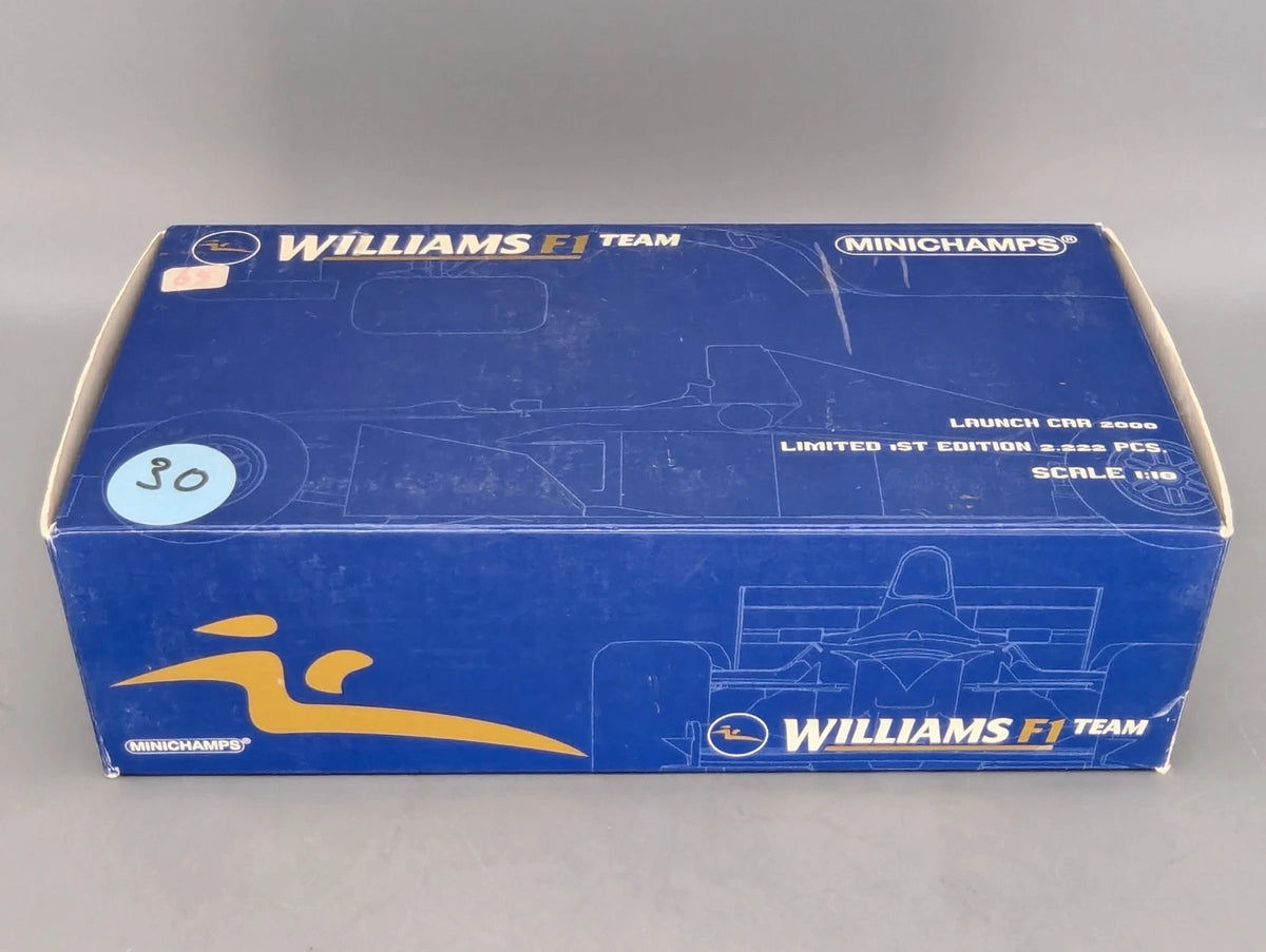 Modellautos 1:18 Minichamps Williams BMW F1 FW22 2000 #5 Launch Car OVP