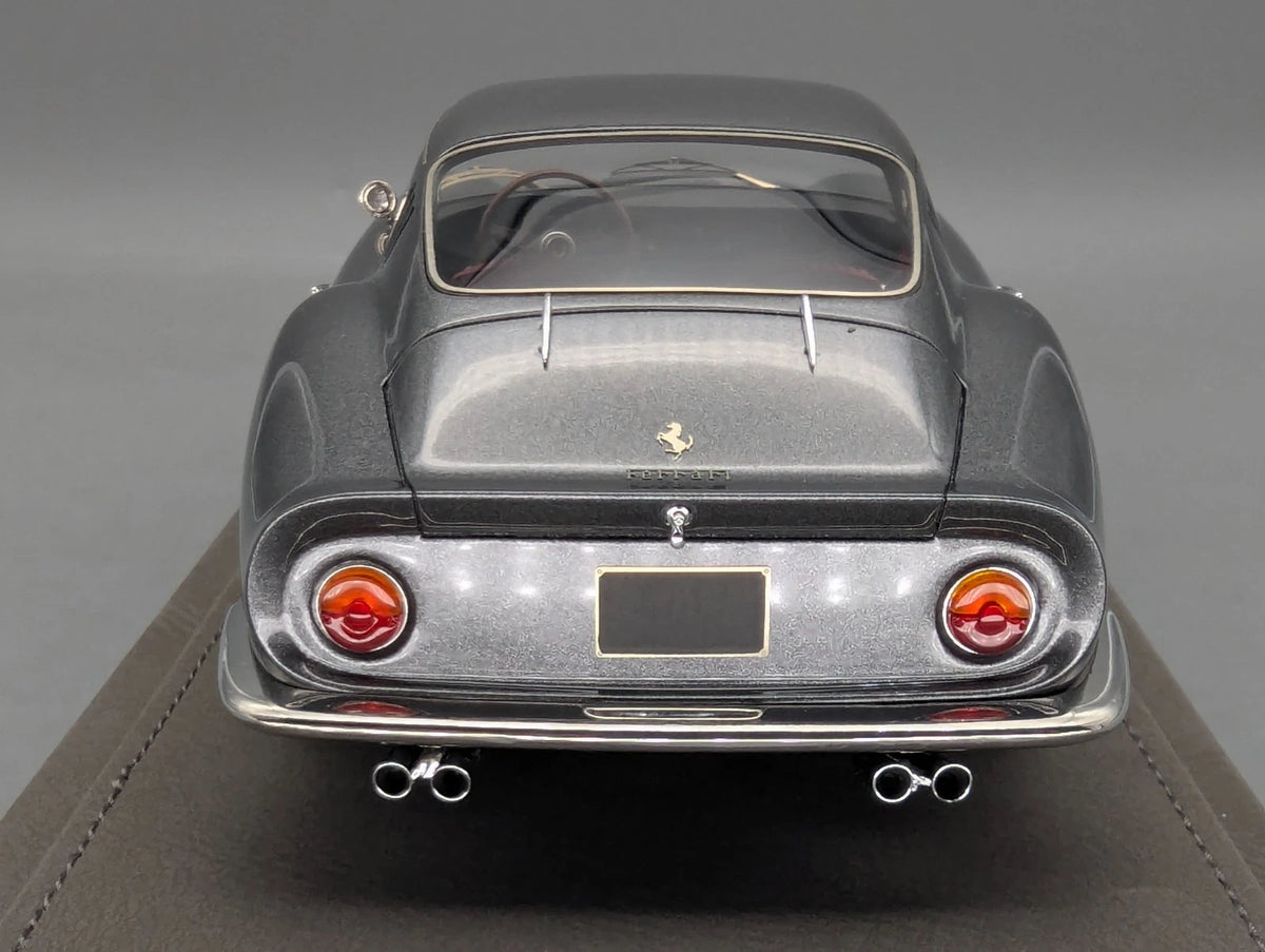 Modellautos 1:18 BBR Ferrari 275 GTB/4 1966 Grigio Met 08/36 mit Vitrine und OVP