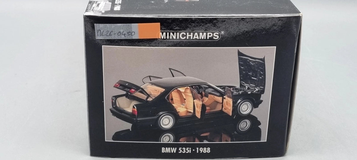 Modellautos 1:18 Minichamps 100 024000 BMW 535i 1988 black OVP