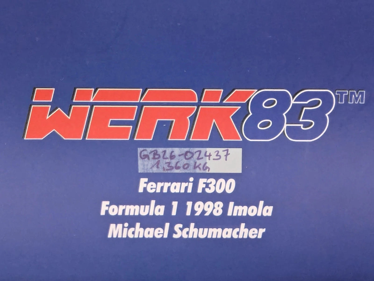 Modellautos 1:12 Werk83 Ferrari F300 F1 1998 Imola #3 Michael Schumacher mit OVP