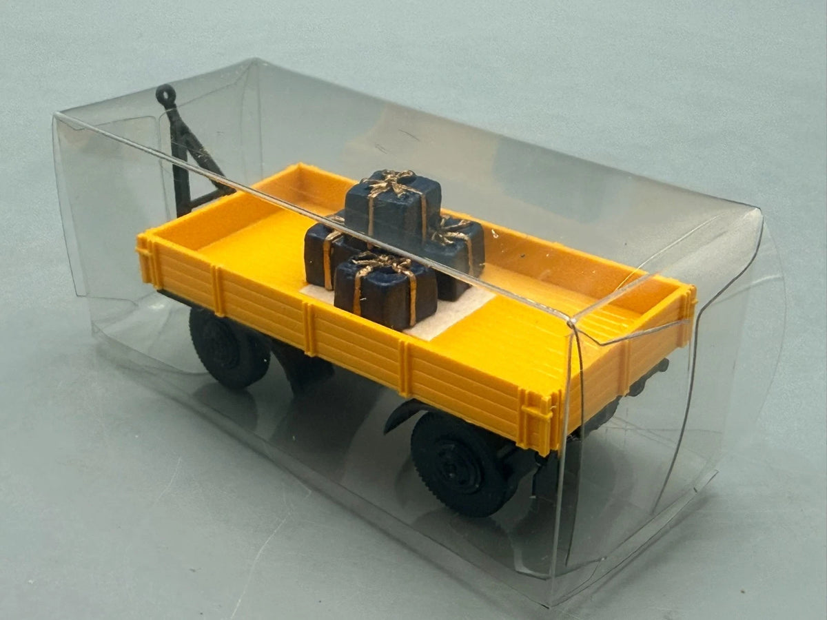 LKW Modelle H0 1:87 Brekina Mercedes-Benz Unimog 402 mit Anhänger mit OVP