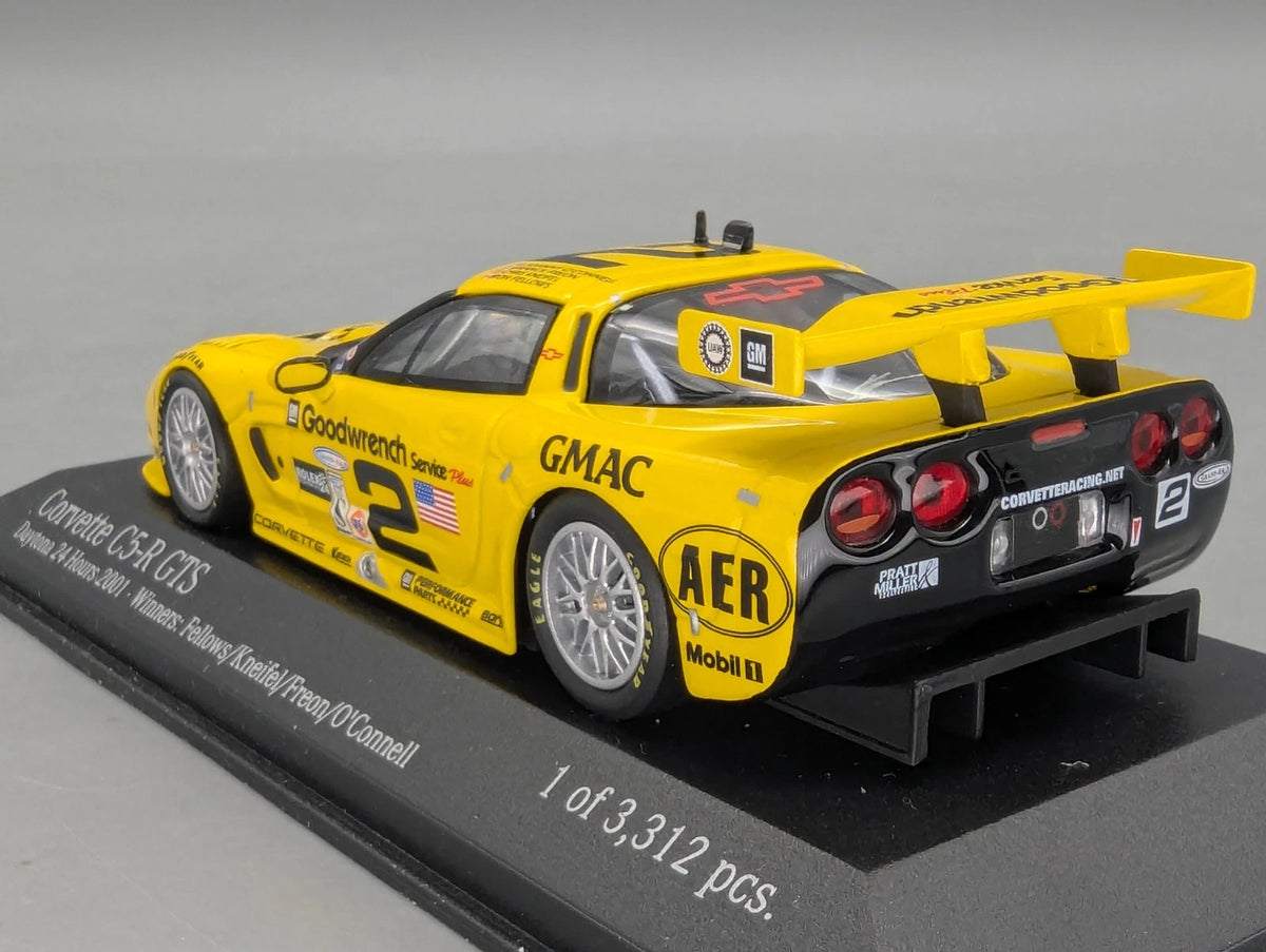 Modellautos 1:43 Action Chevrolet Corvette C5-R GTS 24h Daytona 2001 #2 mit OVP