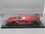 Modellautos 1:12 BBR Ferrari FXX-K EVO Soft Red Unikat Ltd 01/01 mit Vitrine OVP