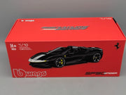 Modellautos 1:18 Bburago Ferrari SF90 Spider Assetto Fiorano Schwarz mit OVP
