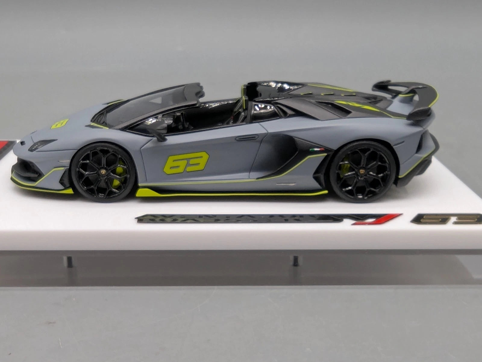 Eidolon Make Up 1:43 Lamborghini Aventador SVJ 63 Roadster 2019 Grigio 63/63 OVP