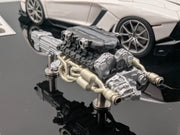Eidolon Make Up 1:43 Lamborghini Aventador LP720-4 Roadster Engine Set Weiß OVP