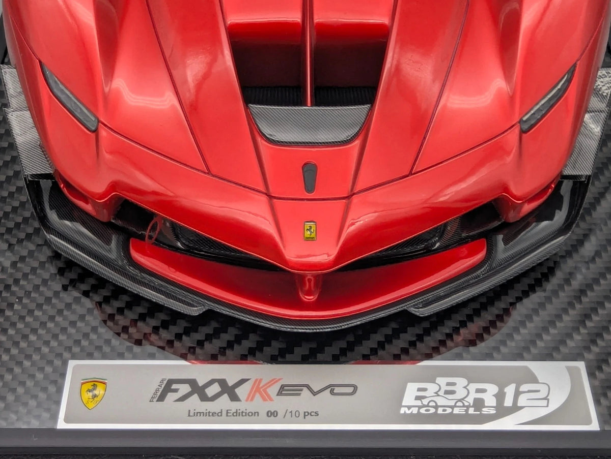 Modellautos 1:12 BBR Ferrari FXX-K EVO Gloss F1 2007B Red Ltd 00/10 Vitrine OVP