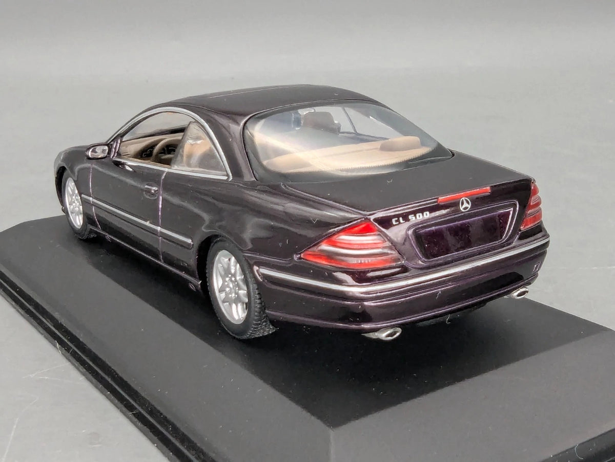Modellautos 1:43 Minichamps Mercedes Benz CL 500 Dunkel-Violett/Rot Dealer OVP
