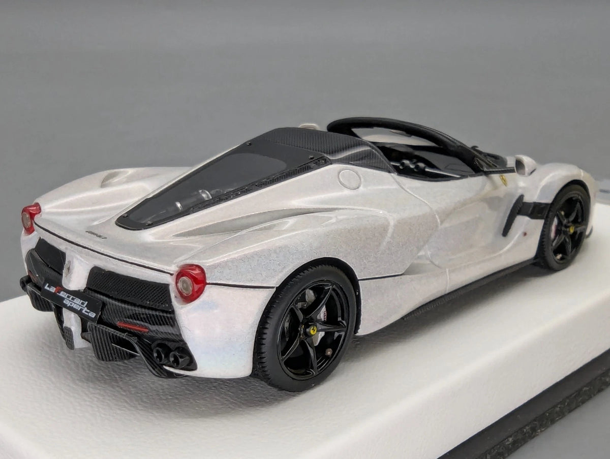 Modellautos 1:43 BBR Ferrari LaFerrari Aperta Weiß Ltd 01/24 mit Vitrine + OVP