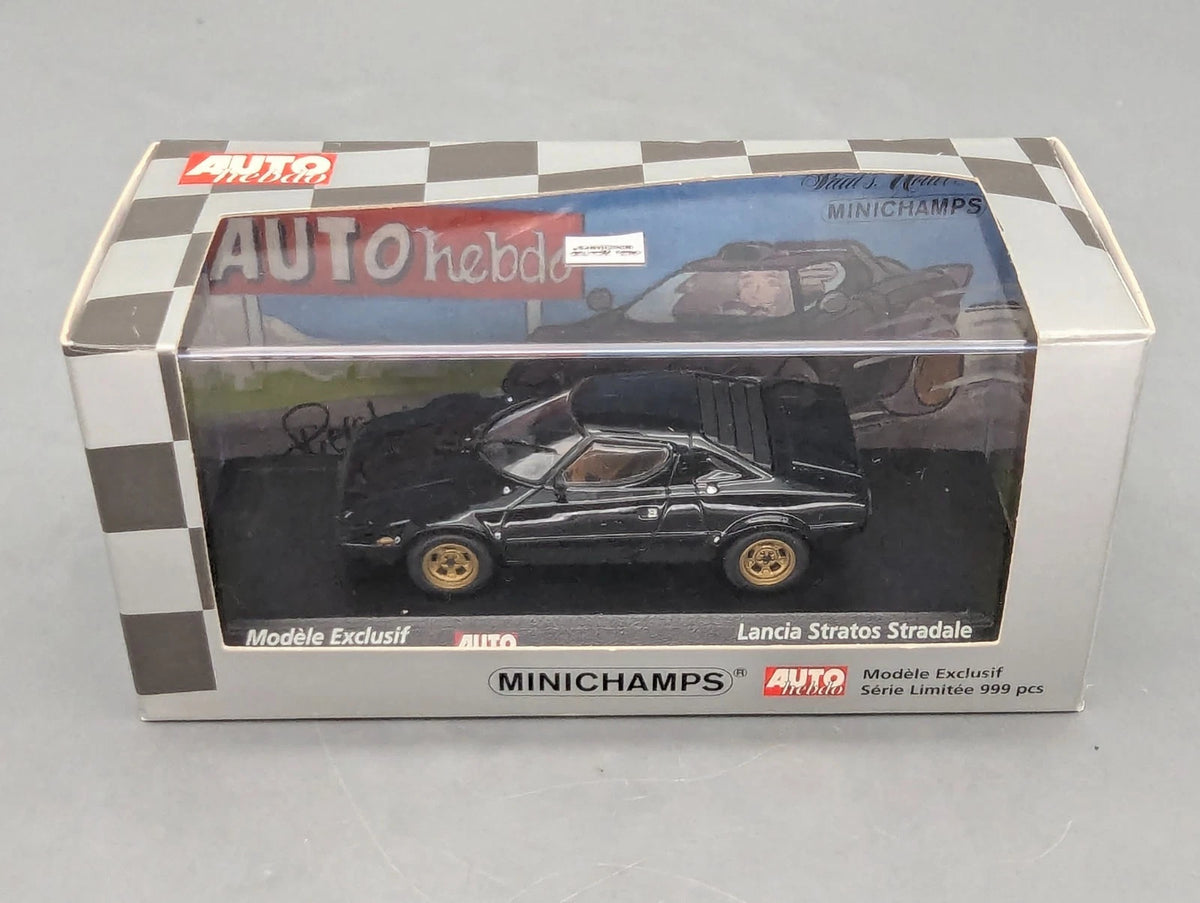 Modellautos 1:43 Minichamps Lancia Stratos AUTOhebdo Edition 8 / Black mit OVP