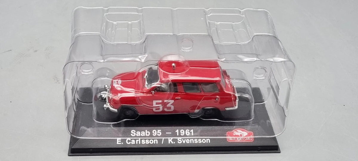 Modellautos 1:43 Atlas Saab 95 #53 Rallye Monte Carlo 1961 OVP