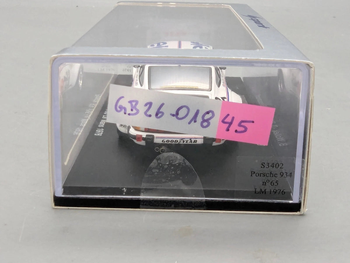 Modellautos 1:43 Spark S3402 Porsche 934 24h Le Mans 1976 #65 OVP