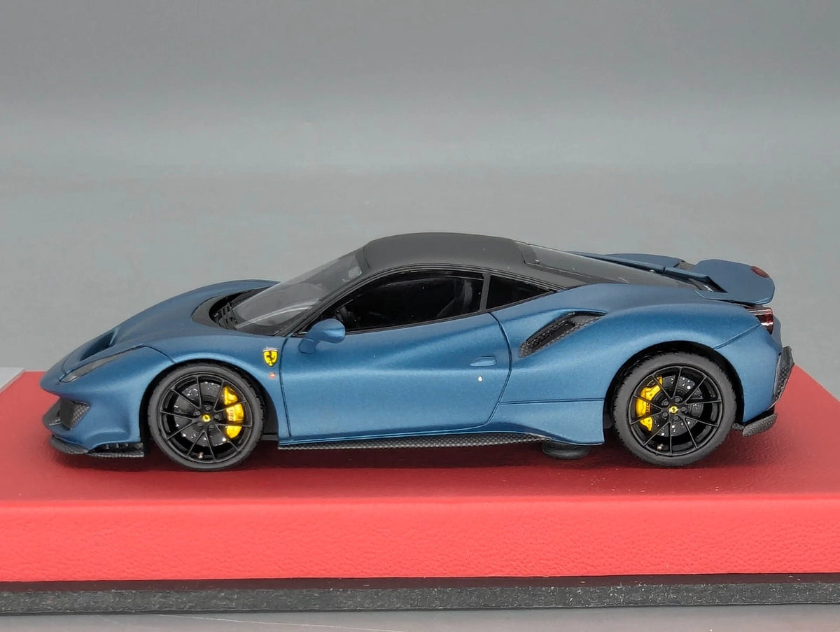 Modellautos 1:43 BBR Concept43 Ferrari 488 Pista Blue Capri Matt 10/10 OVP