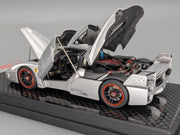 Modellautos 1:43 MR Ferrari FXX mit Open Door Funktion 55/100 Silber mit OVP