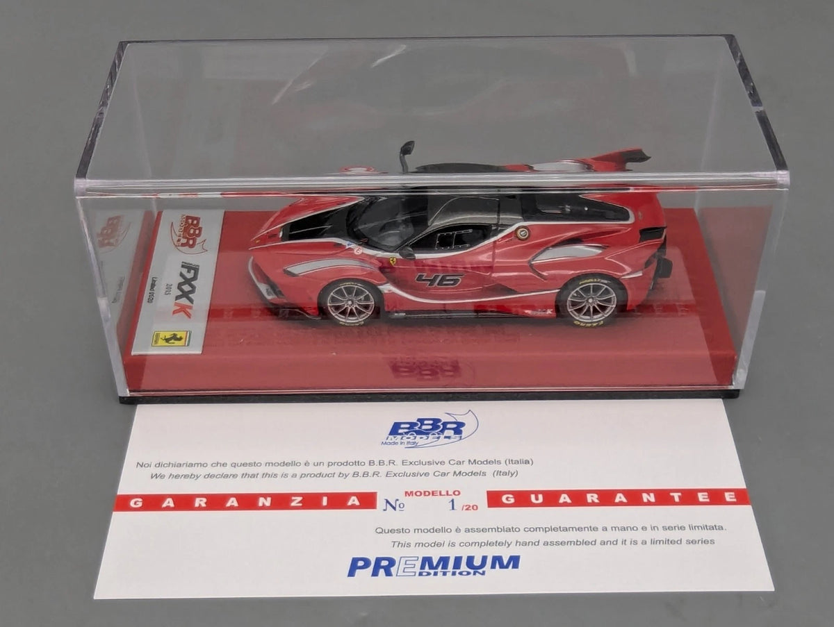 Modellautos 1:43 BBR Concept43 Ferrari FXX-K #46 Rosso Corsa Ltd 01/20 mit OVP