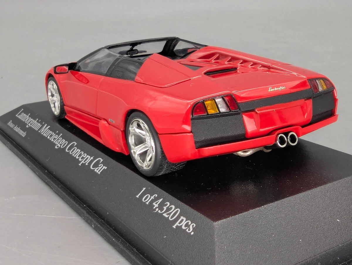 Modellautos 1:43 Minichamps Lamborghini Murcielago Concept Car 2004 Rosso OVP