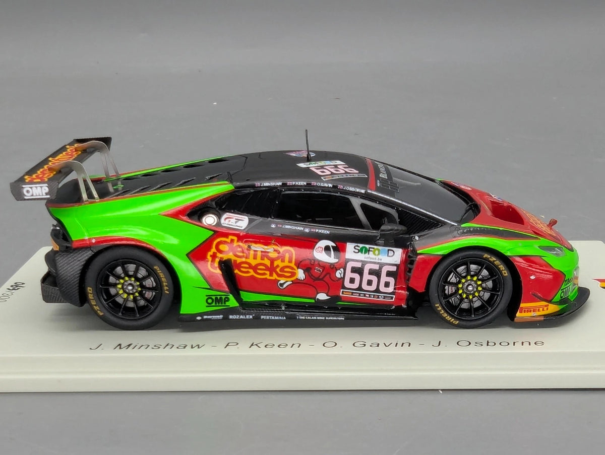 Modellautos 1:43 Spark SB294 Lamborghini Huracan GT3 24h Spa 2016 #666 OVP