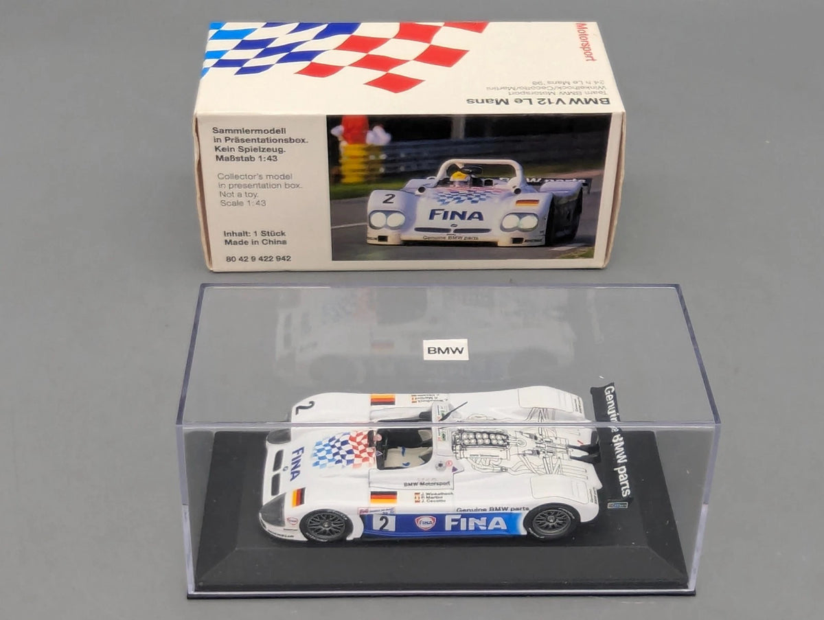 Modellautos 1:43 Minichamps BMW V12 Le Mans #2 Winkelhock Cecotto u.a Dealer OVP