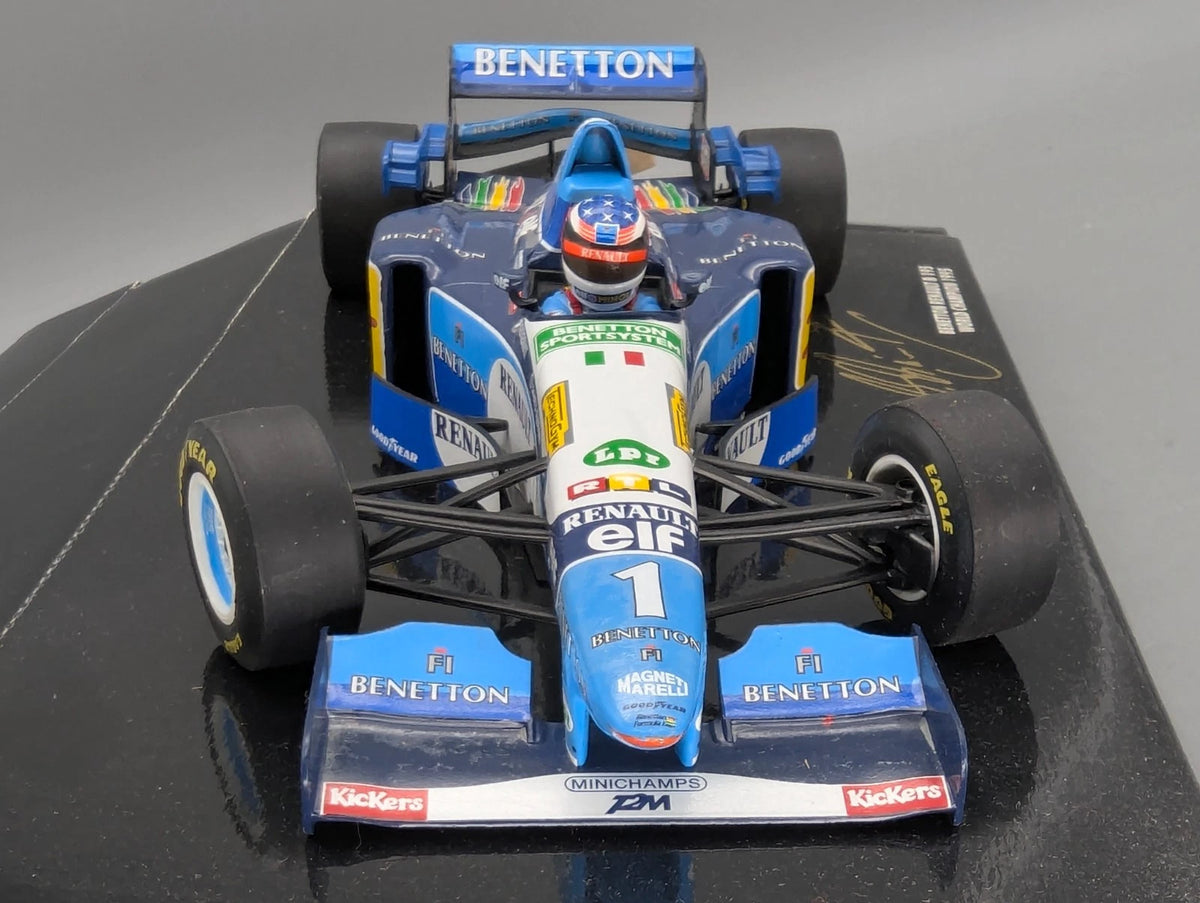 Modellautos 1:18 Minichamps Benetton Renault B195 WINNER #1 M. Schumacher OVP