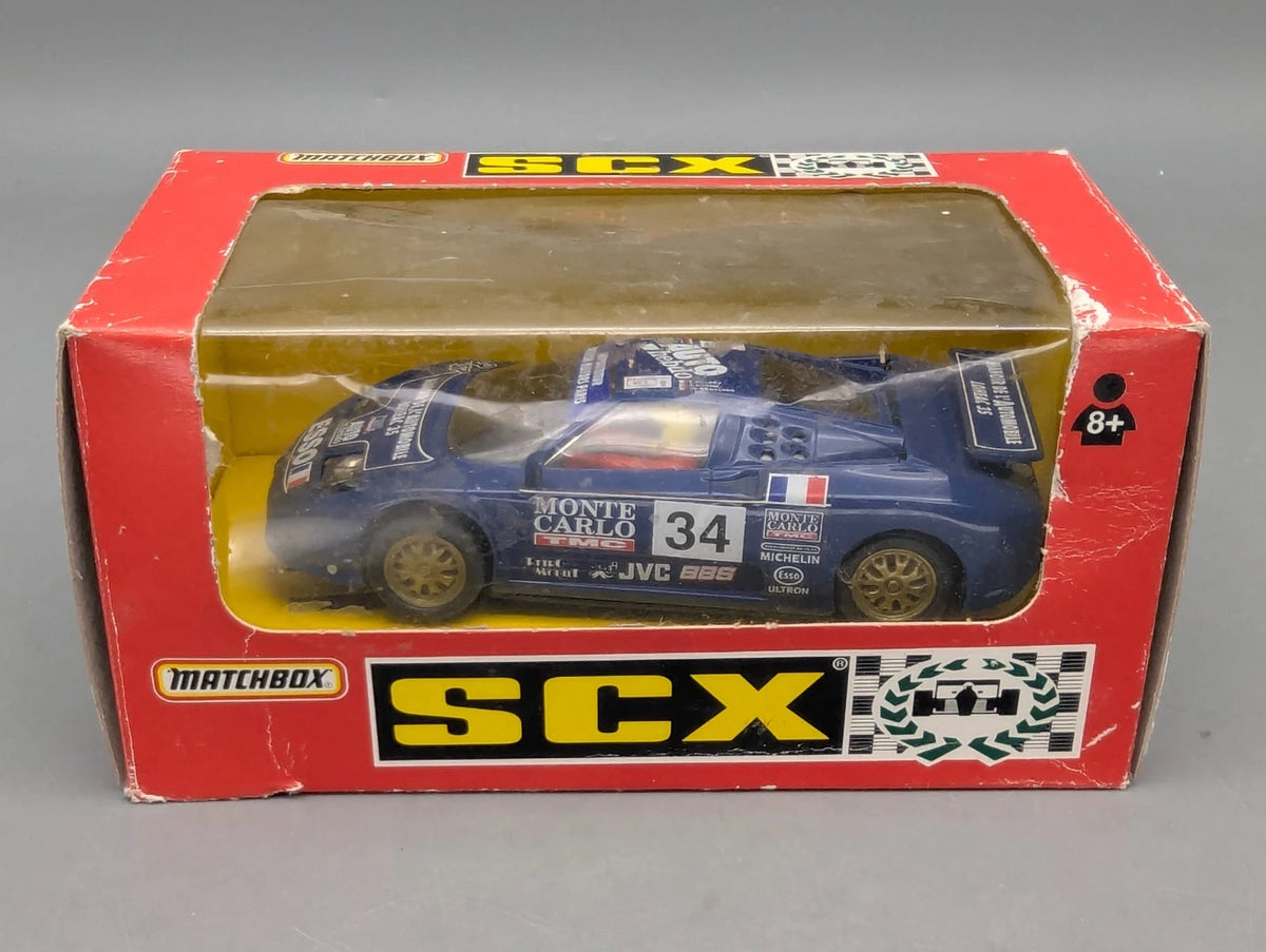 Modellautos Slotcar 1:32 Matchbox SCX  Bugatti EB 110 Le Mans 1994 #34 mit OVP