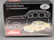 Modellautos 1:90 Schuco Opel Kapitän 5. Frankenlandausfahrt 2010 mit OVP