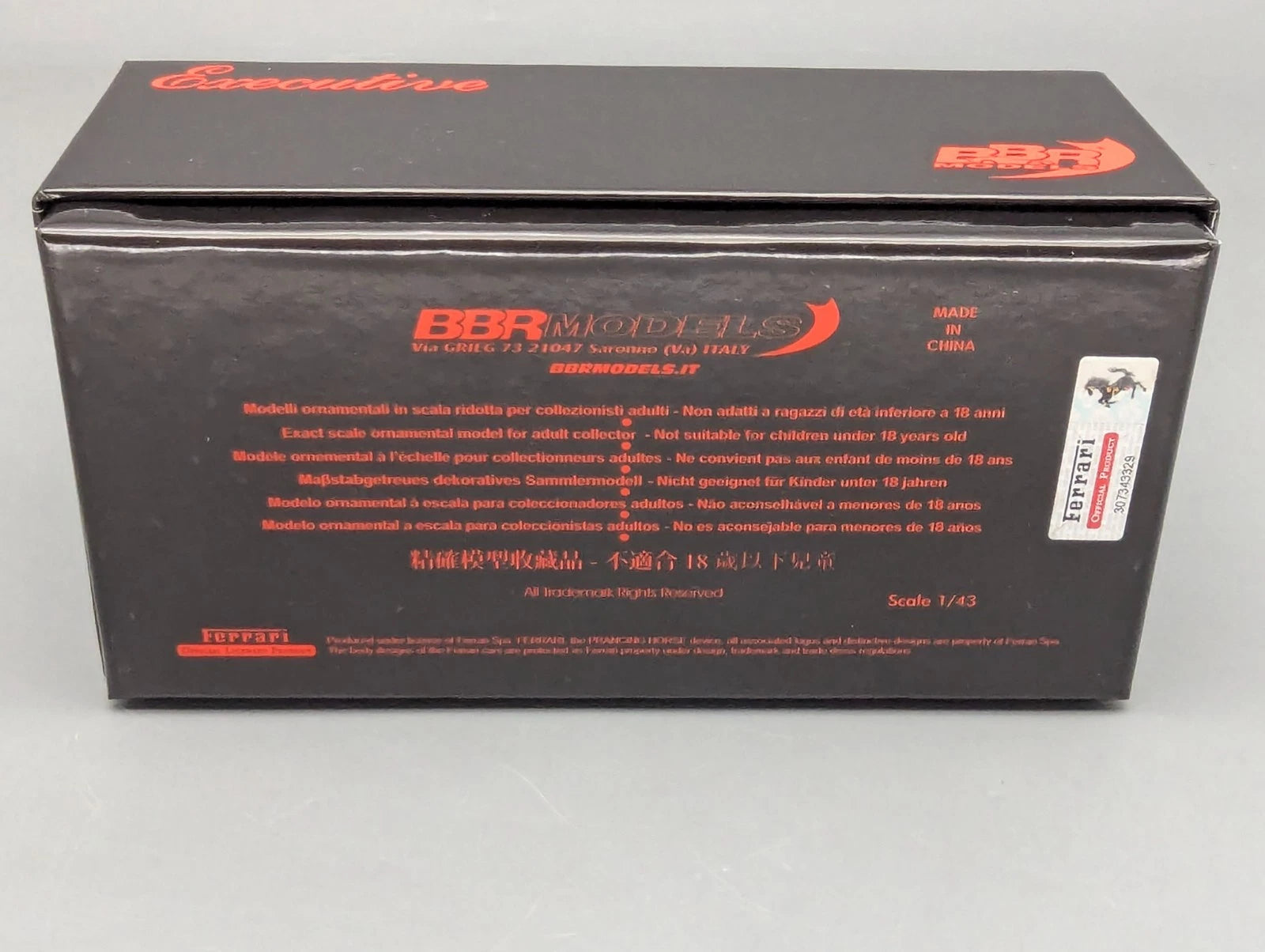Modellautos 1:43 BBR Executive Calsito Ferrari FXX-K EVO Mica Viol Ltd 21/35 OVP