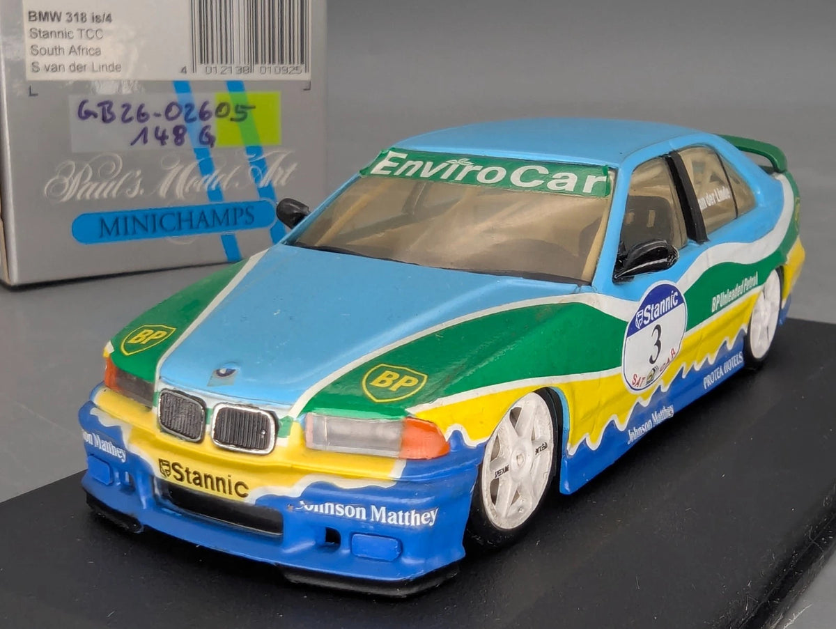 Modellautos 1:43 Minichamps BMW 318i  is/4 South Africa #3 v. d. Linde mit OVP