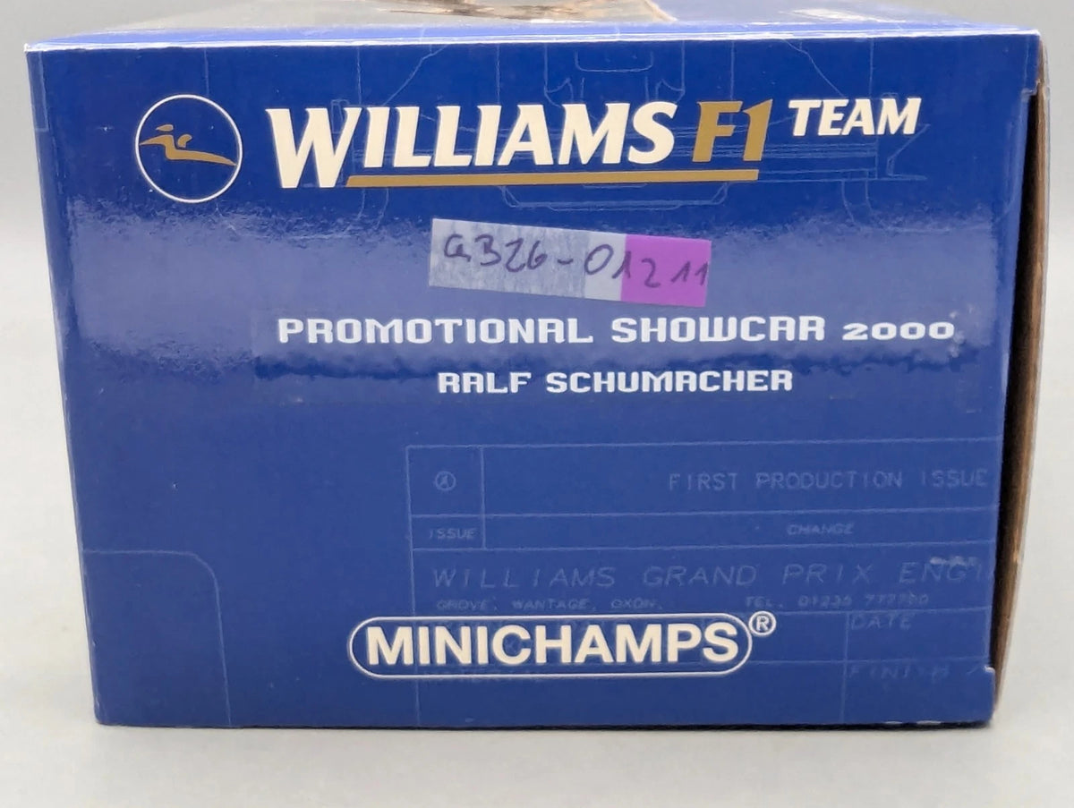Modellautos 1:18 Minichamps Williams BMW Showcar #9 Ralf Schumacher mit OVP