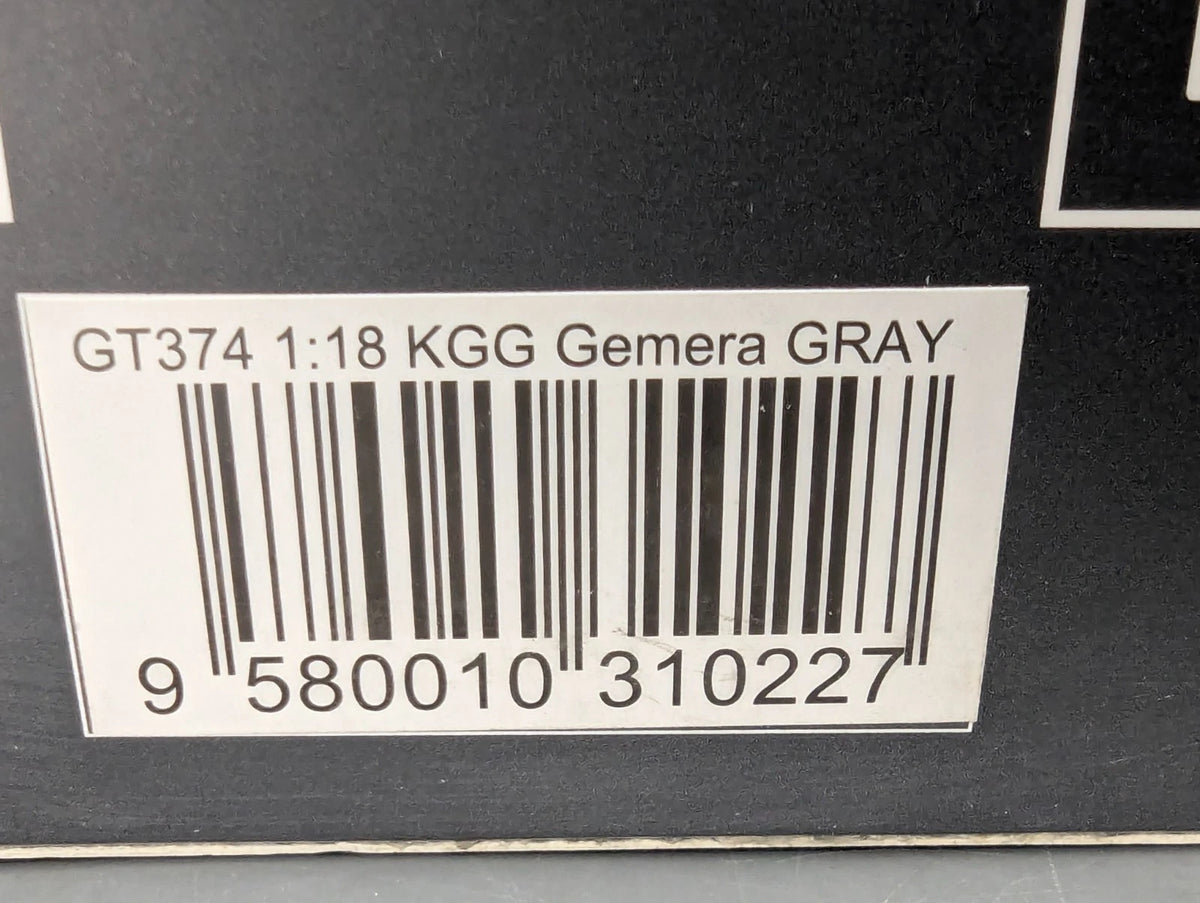 Modellautos 1:18 GT Spirit GT374 KGG Königsegg Gemera Grau mit OVP