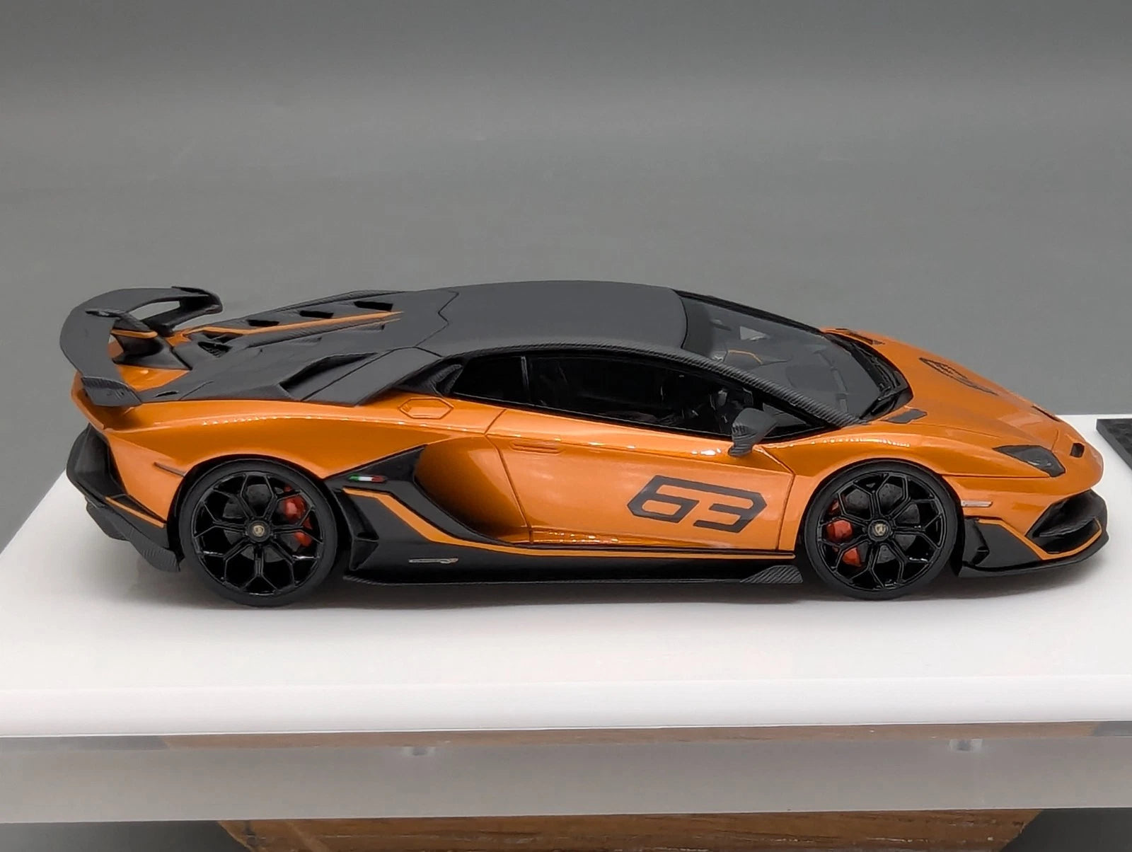 Eidolon Make Up 1:43 Lamborghini Aventador SVJ 63 2018 #63 Orange Ltd 53/63 OVP