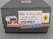 Modellautos 1:43 BBR Ferrari 456 Venice Cabrio Sultan of Brunei Blau Met mit OVP